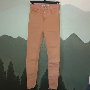 Topshop Moto “Jamie” khaki jeans 25